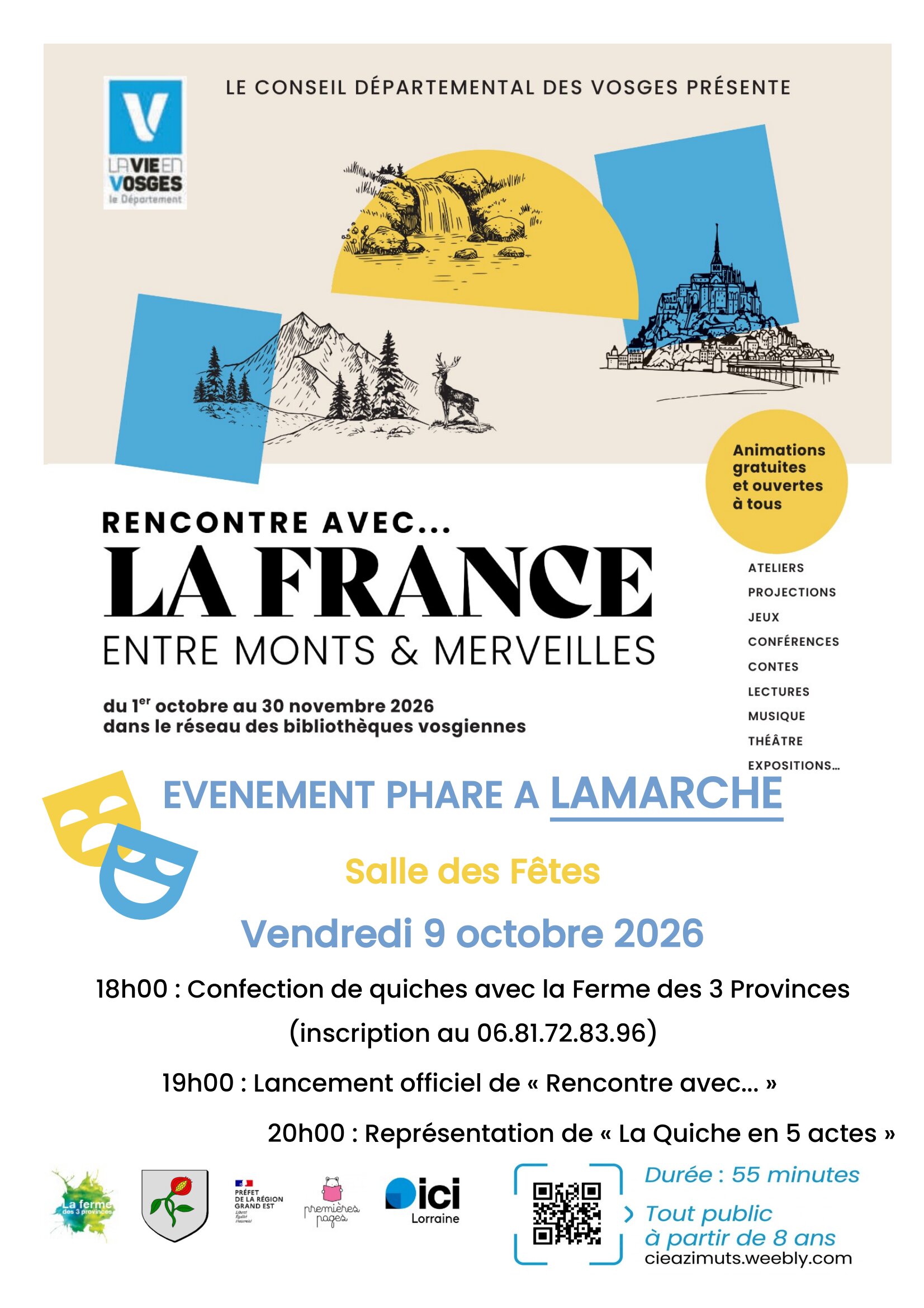 Affiche spectacle Lamarche du octobre 1